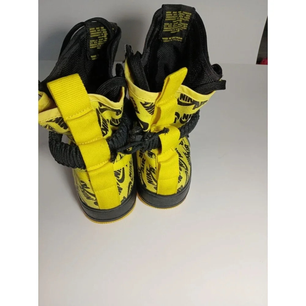 Nike SF Air Force 1 High Black Yellow Size 8.5 Men’s Limited Edition Sneakers - Picture 4 of 8